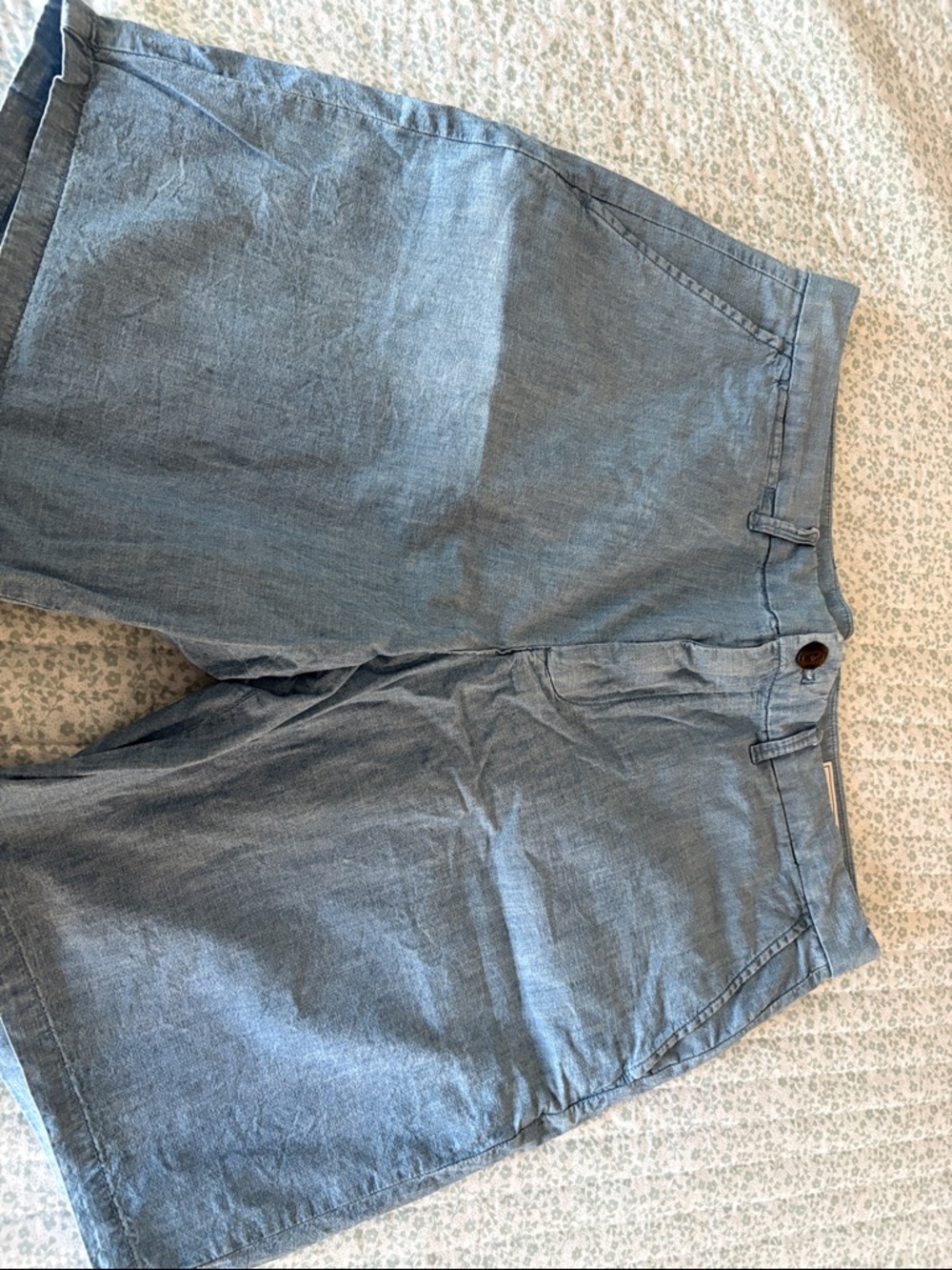 GAP Light Blue Men's Flat Front Shorts